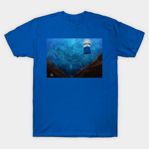 TARDIS underwater T-Shirt by AC Salva